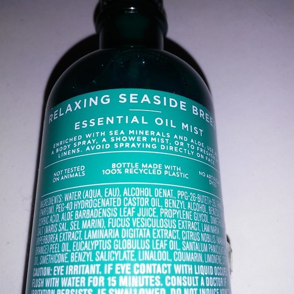 Set of 2 Bath & Body Works Aromatherapy Essential Oils Mist Relaxing Seaside Bre - Picture 4 of 5